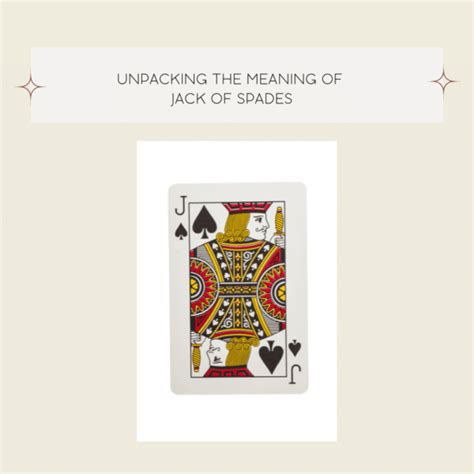 jack of spades meaning sexually|Unpacking the Meaning of Jack of Spades